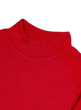 Pull Mayoral Canal de base Rouge pour Fille
