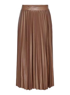 Jupe Only Anina Midi Camel pour Femme