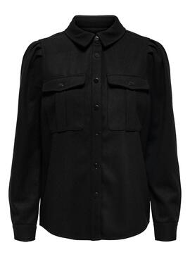 Chemise Only Eilena Lana Noire pour Femme