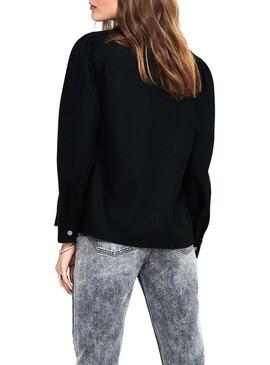 Chemise Only Eilena Lana Noire pour Femme