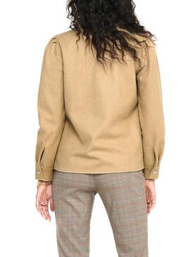 Chemise Only Eilena Beige pour Femme