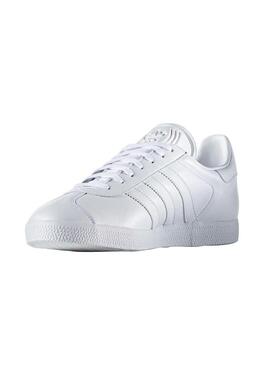 Baskets Adidas Gazelle Blanc Piel Homme Femme