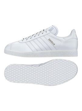 Baskets Adidas Gazelle Blanc Piel Homme Femme