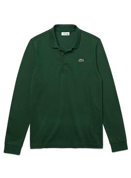 Polo Lacoste Longue Vert pour Homme