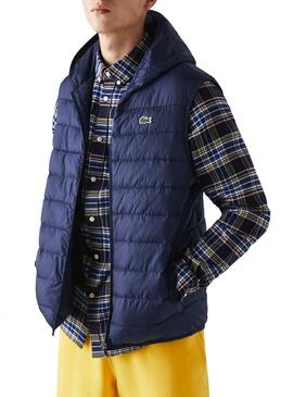 Gilet Lacoste Basic Bleu pour Homme