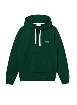 Sweat Capuche Lacoste Vert pour Homme