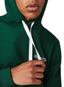 Sweat Capuche Lacoste Vert pour Homme