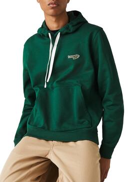 Sweat Capuche Lacoste Vert pour Homme