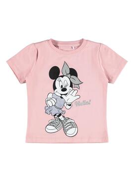 T-Shirt Name It Minnie Rosa pour Fille