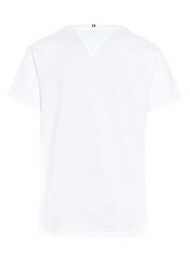 T-Shirt Tommy Hilfiger Flag Tape Blanc pour Garçon