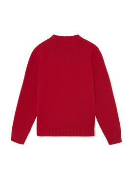 Pull Hackett H Logo Rouge pour Garçon