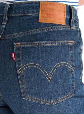 Jeans Levis 501 Crop Shot Femme Noire