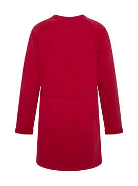 Robe Pepe Jeans Aurora Rouge pour Fille