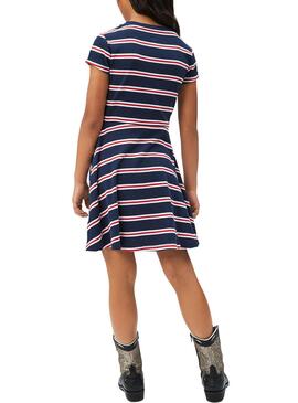 Robe Pepe Jeans Fiona Rayures pour Fille