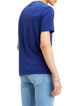 T-Shirt Levis Basic Bleu pour Homme