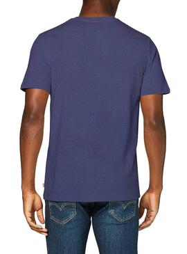 T-Shirt Levis Outline Bleu pour Homme