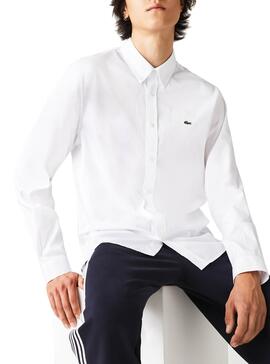 Chemise Lacoste Basic Blanc pour Homme