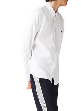 Chemise Lacoste Basic Blanc pour Homme