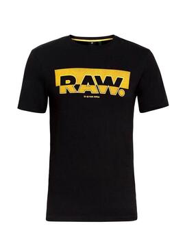 T-Shirt G Star Raw Graphic Slim Noir pour Homme