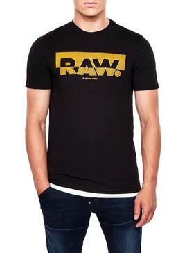 T-Shirt G Star Raw Graphic Slim Noir pour Homme