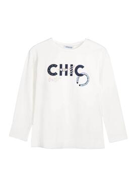 T-Shirt Mayoral Chic Blanc pour Fille