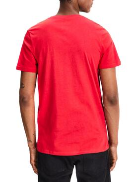 T- Shirt Jack and Jones Jorlips Rouge