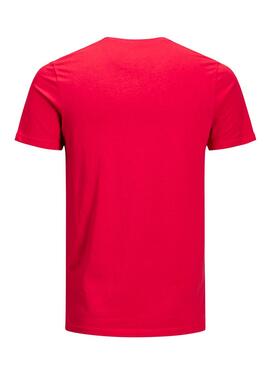 T- Shirt Jack and Jones Jorlips Rouge