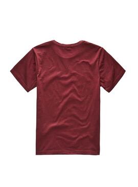 T-Shirt G Star Raw Logo bordeaux pour Garçon