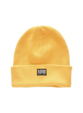 Bonnet G Star Ocher Jaune pour Garçon et Fille