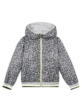 Veste 3 Pommes Animal Gris pour Fille