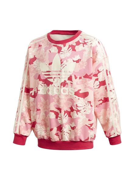 Felpa fiori adidas outlet