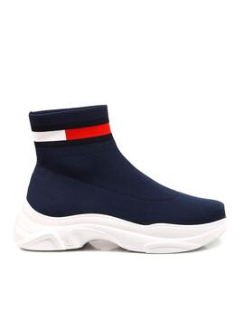 Baskets Chaussette Tommy Jeans Bleu marine pour Femme