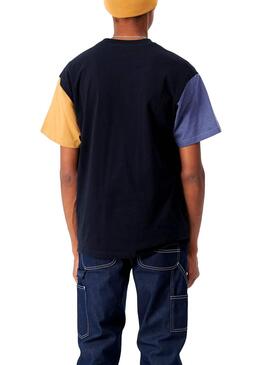 T-Shirt Carhartt Tricolor Bleu marine pour Homme