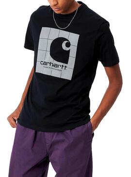 T-Shirt Carhartt réfléchissant Noir pour Homme