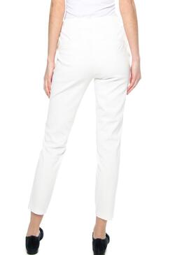 Vila Viseana Pantalon Blanc Femme