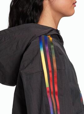 Veste kangourou Adidas Colors Noir pour Femme