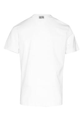 T-Shirt Logo bicolore Antony Morato Blanc Homme