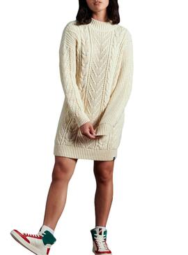 Robe Superdry Beige Florence pour Femme