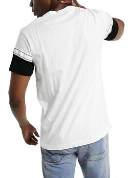 T-Shirt Calvin Klein Blocking Logo Blanc Homme