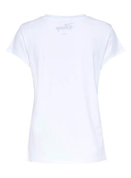 T-Shirt Only Donald Daisy Blanc pour Femme