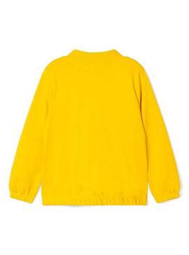 Sweat Name It Flukka Jaune pour Fille