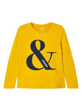 T-Shirt Name It Natty Jaune pour Fille