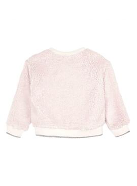 Sweat Mayoral Amour rose pour Fille