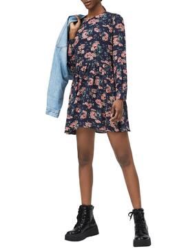 Robe Pepe Jeans Rosario Bleu pour Femme