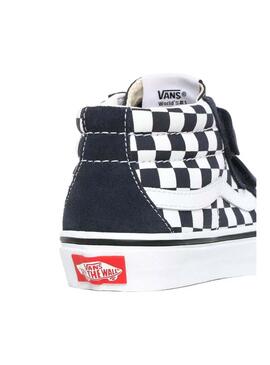 Baskets Vans Checkerboard SK8-Mid Bleu marine