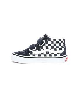 Baskets Vans Checkerboard SK8-Mid Bleu marine