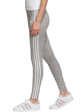 Legging Adidas 3 Stripes Gris pour Femme