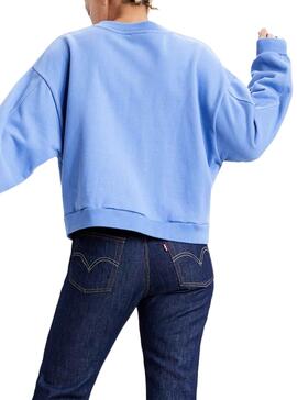 Sweat Levis Diana Serif Bleu pour Femme