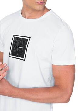 T-Shirt Antony Morato Squared  Blanc pour Homme