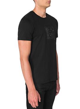 T-Shirt Antony Morato Squared Noire pour Homme